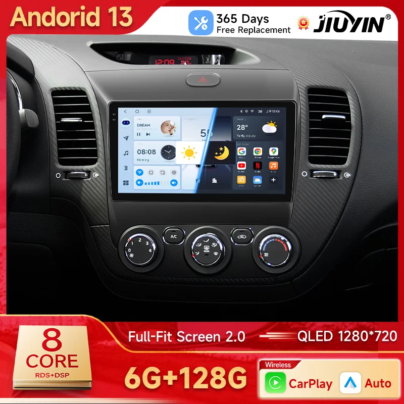 Android Auto Carplay For KIA K3 CERATO FORTE 3 YD Tuner 2013 2014 2015 2016 2017 Multimedia Car Radio Player Video WIFI+4G DSP