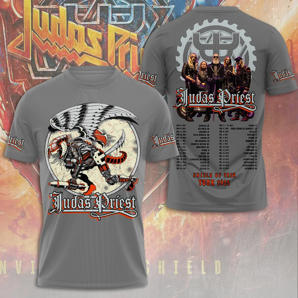 

Rock Band Judas Priest 3D Print T Shirt Women Men Summer O-neck Short Sleeve Fashion Tshirt Graphic Tees Cosplay Costume Tees