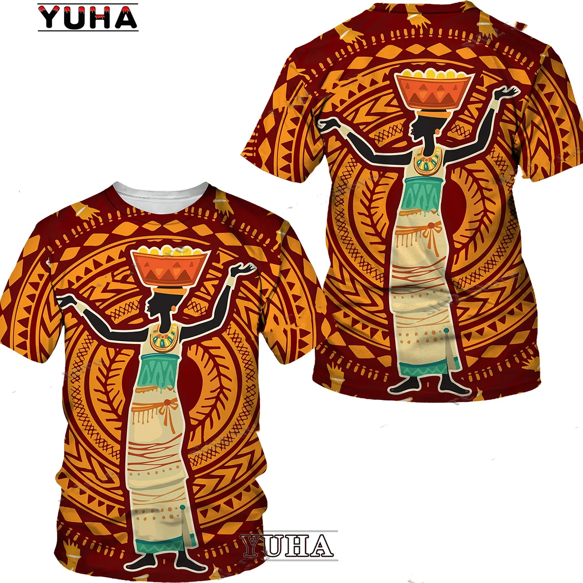 Ethnic Style 3D Print Graphic Tees Unisex Dashiki Clothes Summer African Men\'s Short Sleeve T Shirt Street Fashion Outfits Men