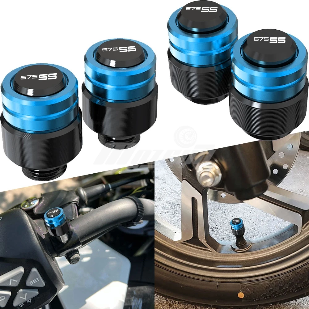 

For CF MOTO CFMOTO 675SS ss 675 SS 2023 2024 2025 2026 Motorcycle Rearview Mirror Plug Hole Screw Cap Tire Valve Stem Caps Cover