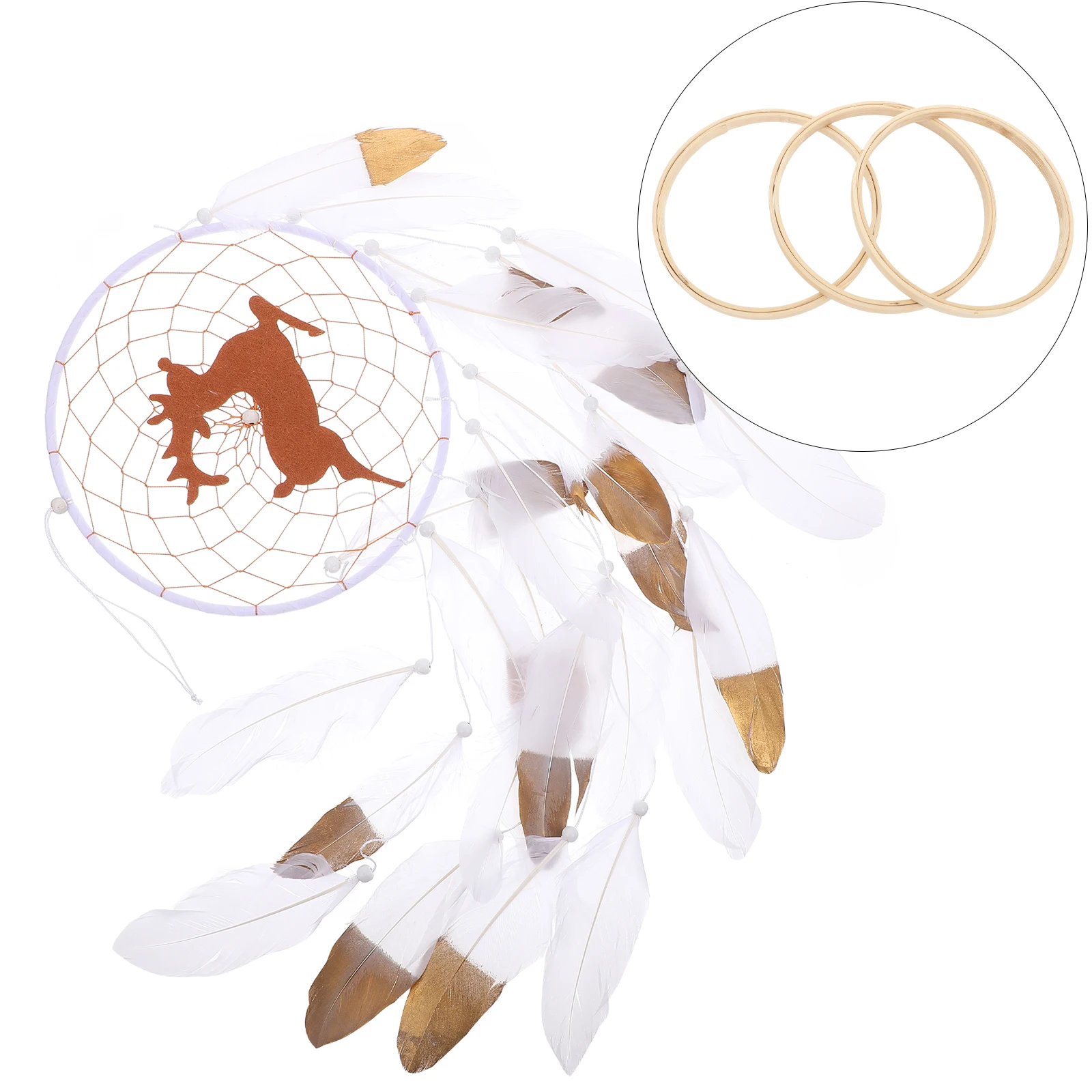 

3Pcs Bamboo Dream Catcher Rings High Quality Multi-Use Bamboo Circles for DIY Wedding Wreaths Craft Tools Dream Catcher Rings