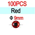 9mm Red 100pcs