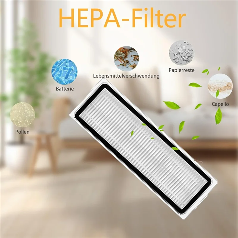 AB43-Комплект аксессуаров Fordreame L10s Ultra/L10 Ultra, X20+ Аксессуары Основные боковые щетки Hepa-фильтры Накладки для швабры Мешки для пыли