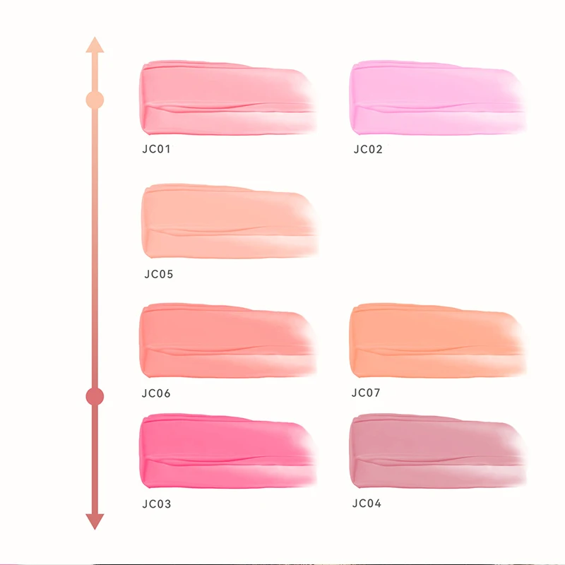 Marque liquide Blush coréen mat imperméable maquillage visage éclaircissant lumière pêche rose nu gelée couleur Rouge Blush Liqui pâte boue