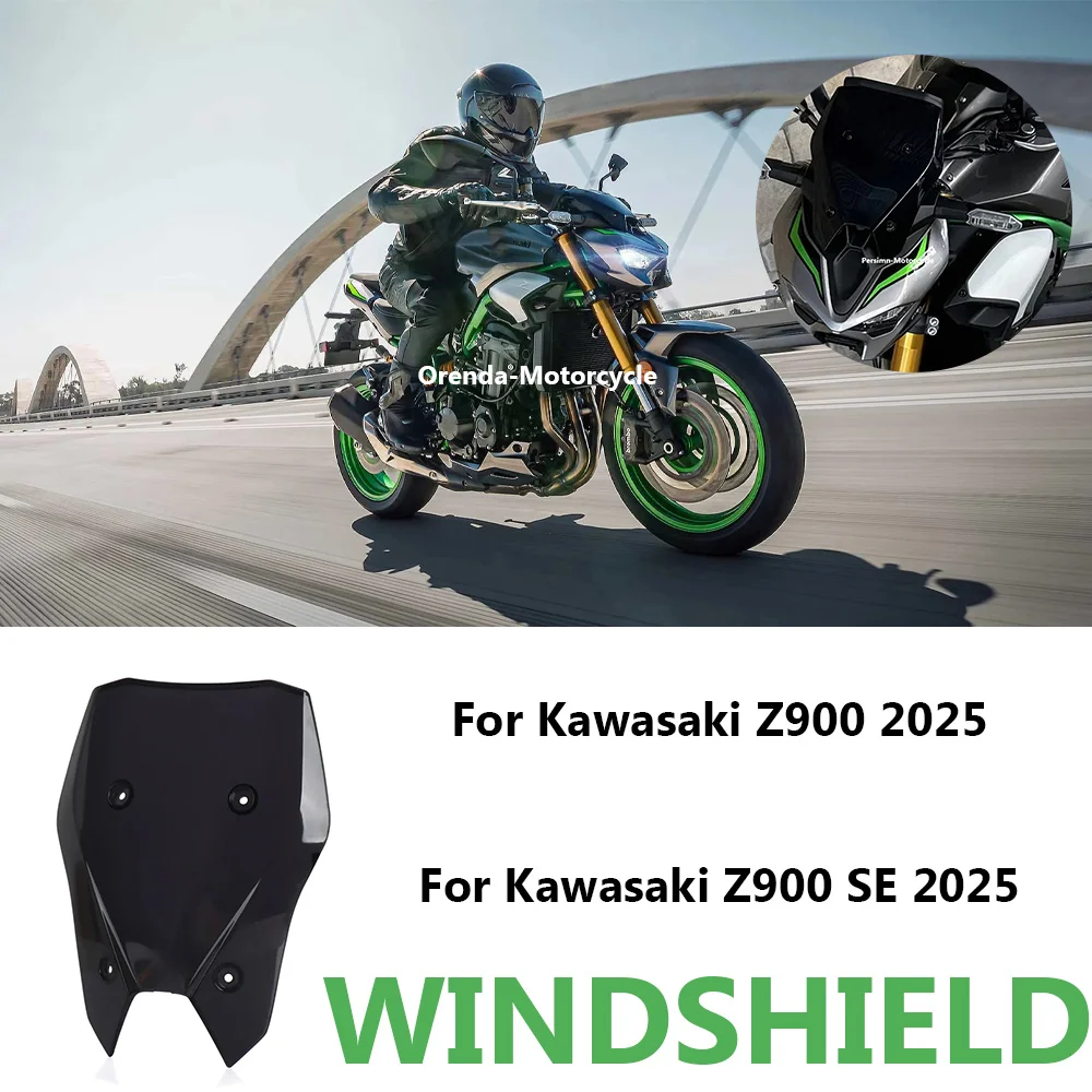 Для Kawasaki Z900 Z900SE Z 900 SE 2025 мотоциклетный обтекатель лобового стекла Touring, козырек, дефлектор ветрового стекла, аксессуары Для Kawasaki Z900 Z900SE Z 900 SE 2025 мотоциклетный обтекатель лобового стекла Touring, козырек, дефлектор ветрового стекла, аксессуары