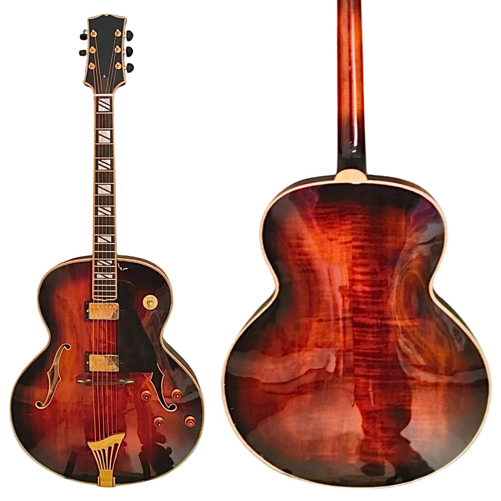 

Yunzhi Archtop Hollow Body Maple Jazz Guitar Carved Solid MapleHandcrafted Jazz Guitar Instruments Musical