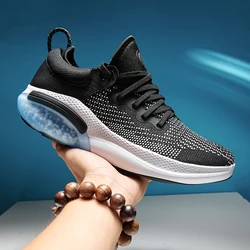 New Men's plus size ultra light mesh sports shoes popcorn soles shock-absorbing air cushion running shoes women's casual shoes