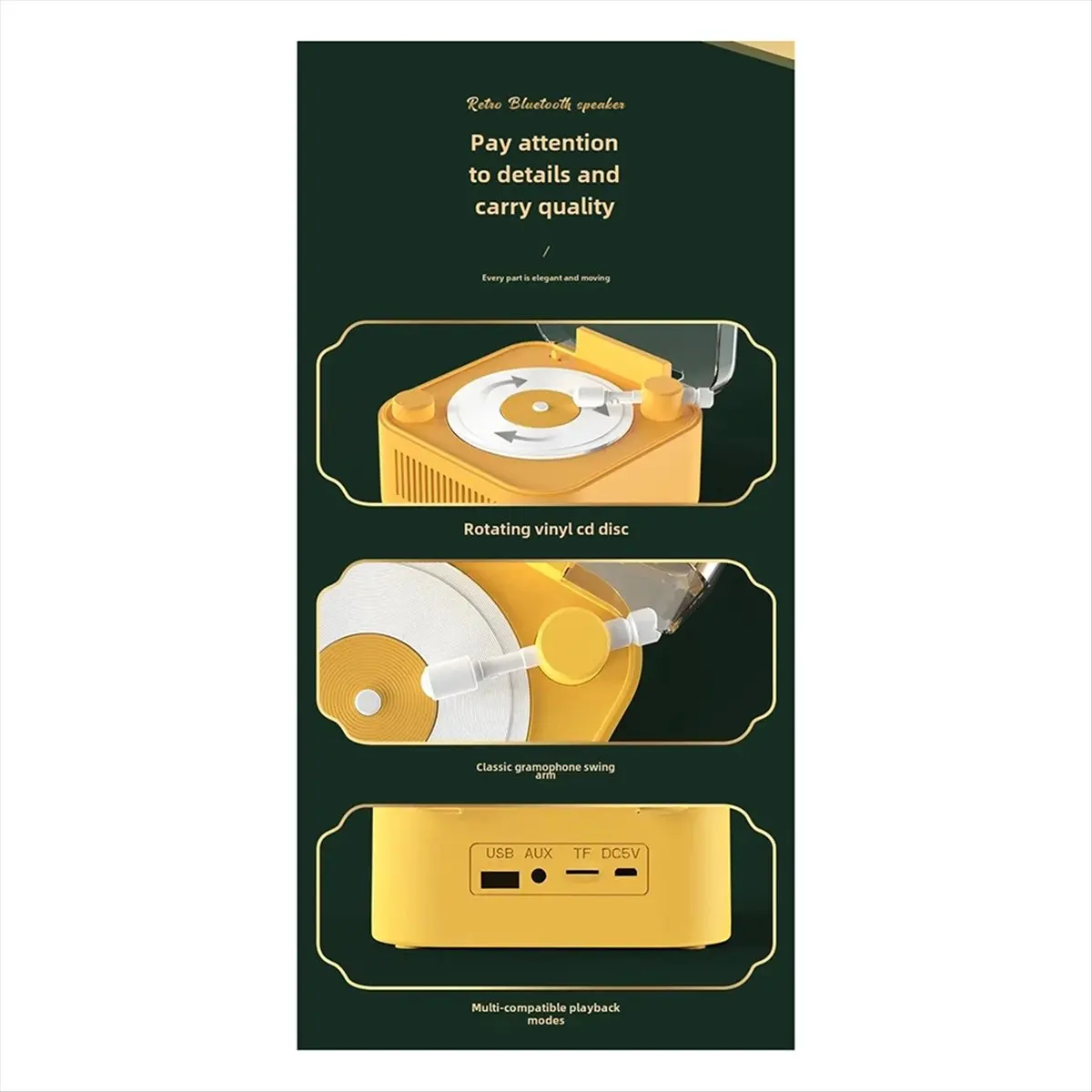 a23g-ヴィンテージ-ターンテーブル-ワイヤレス-bluetooth-スピーカー-長いバッテリー寿命-ミニ創造性装飾サウンドボックス-ピンク