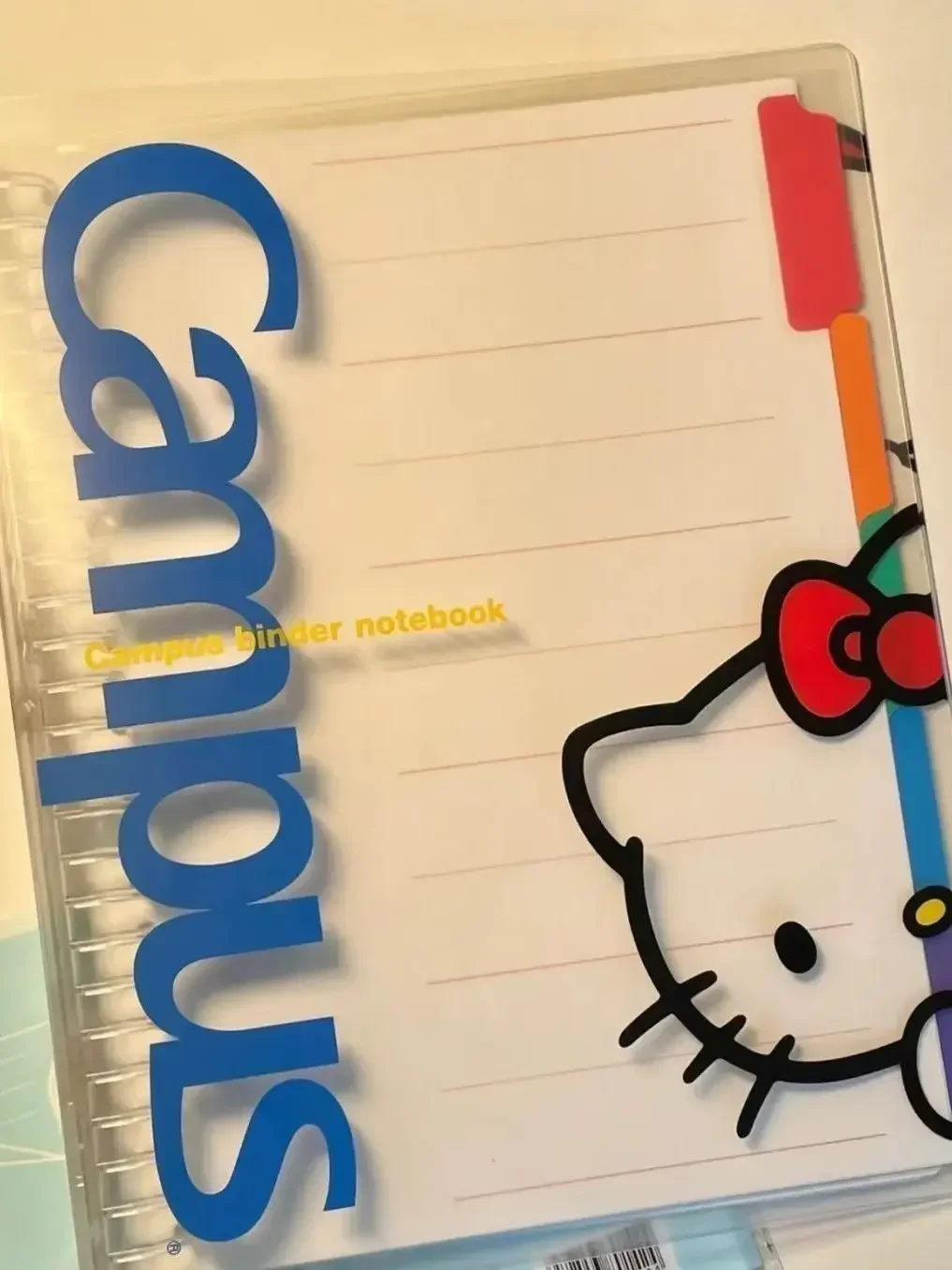 Hello Kitty Notebook Transparent Cover Case Suitable for B5 notebook