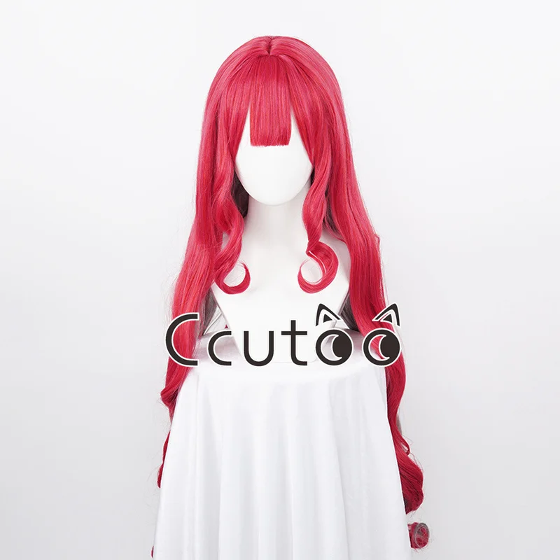 

Fate Tristan Косплей Парик Fate/Grand Order Tristan 90 см Длинные вьющиеся фиолетовые красные смешанные синтетические парики