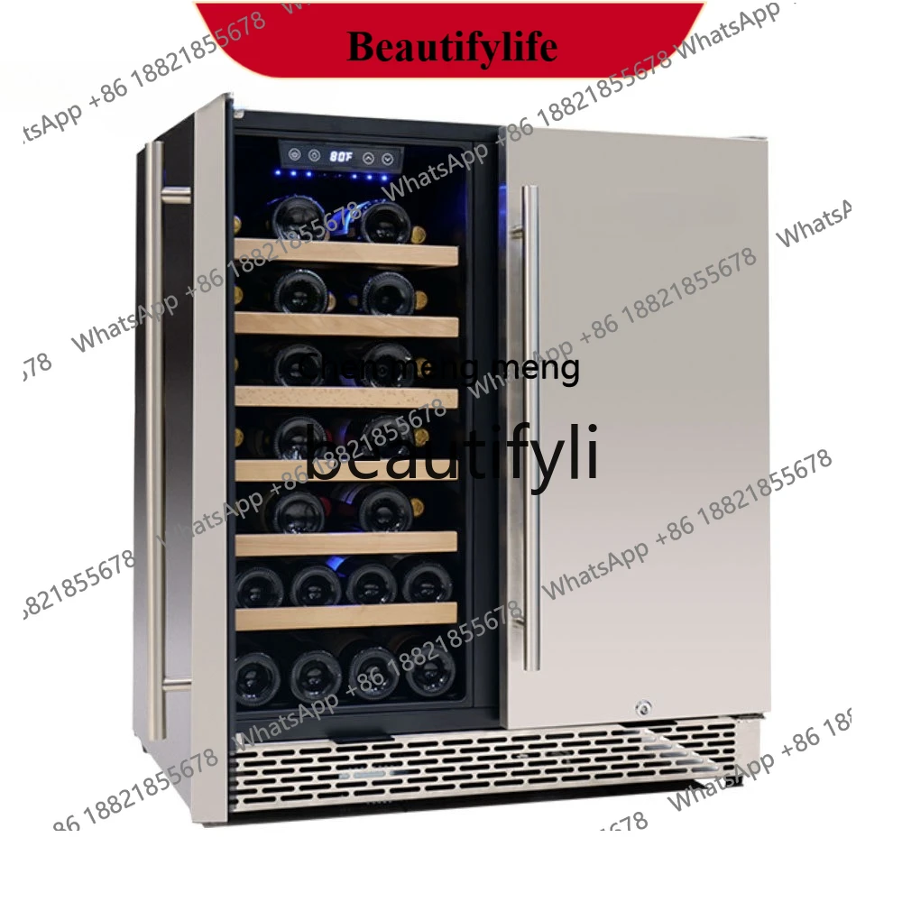 X  D150 Constant temperature wine cabinet, double temperature household air-cooled and frost-free intelligent refrigeration