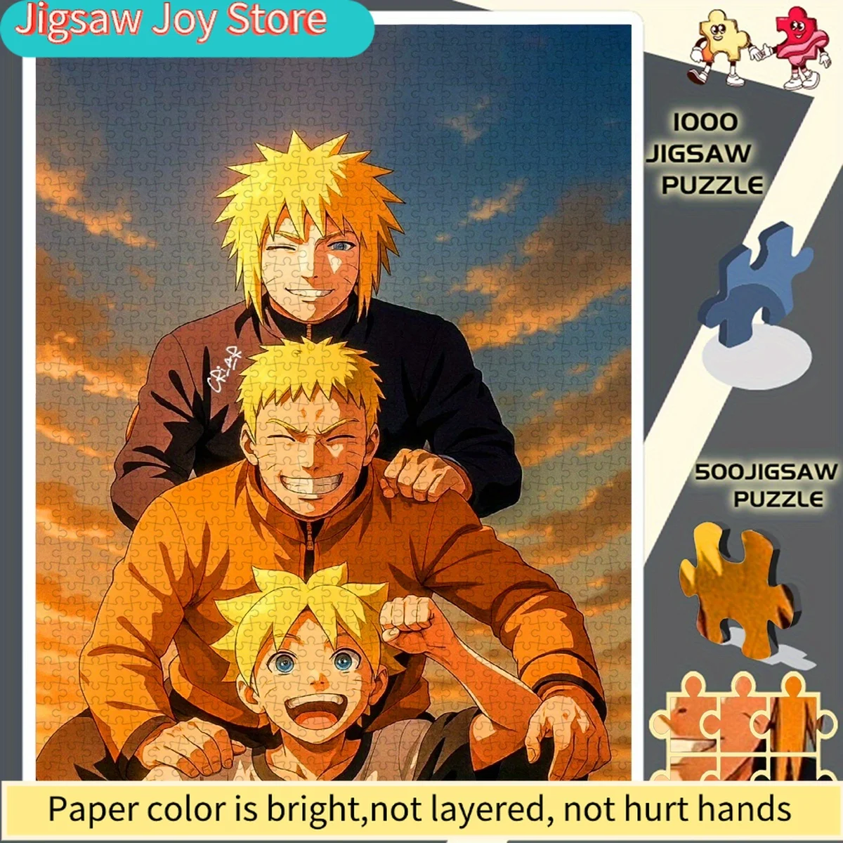 

Naruto Father And Son Three Generations of Warm Group Photo Perfect for Unframed DIY Lovers Paper Puzzles - Puzzles - Interact