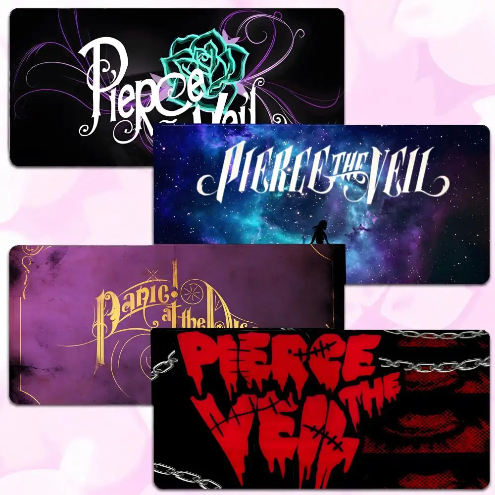band rock P-Pierce The Veil Mouse Pad Thick Lock Edge Gaming Desk Mat Large Size PC Mouse Pad Home decor