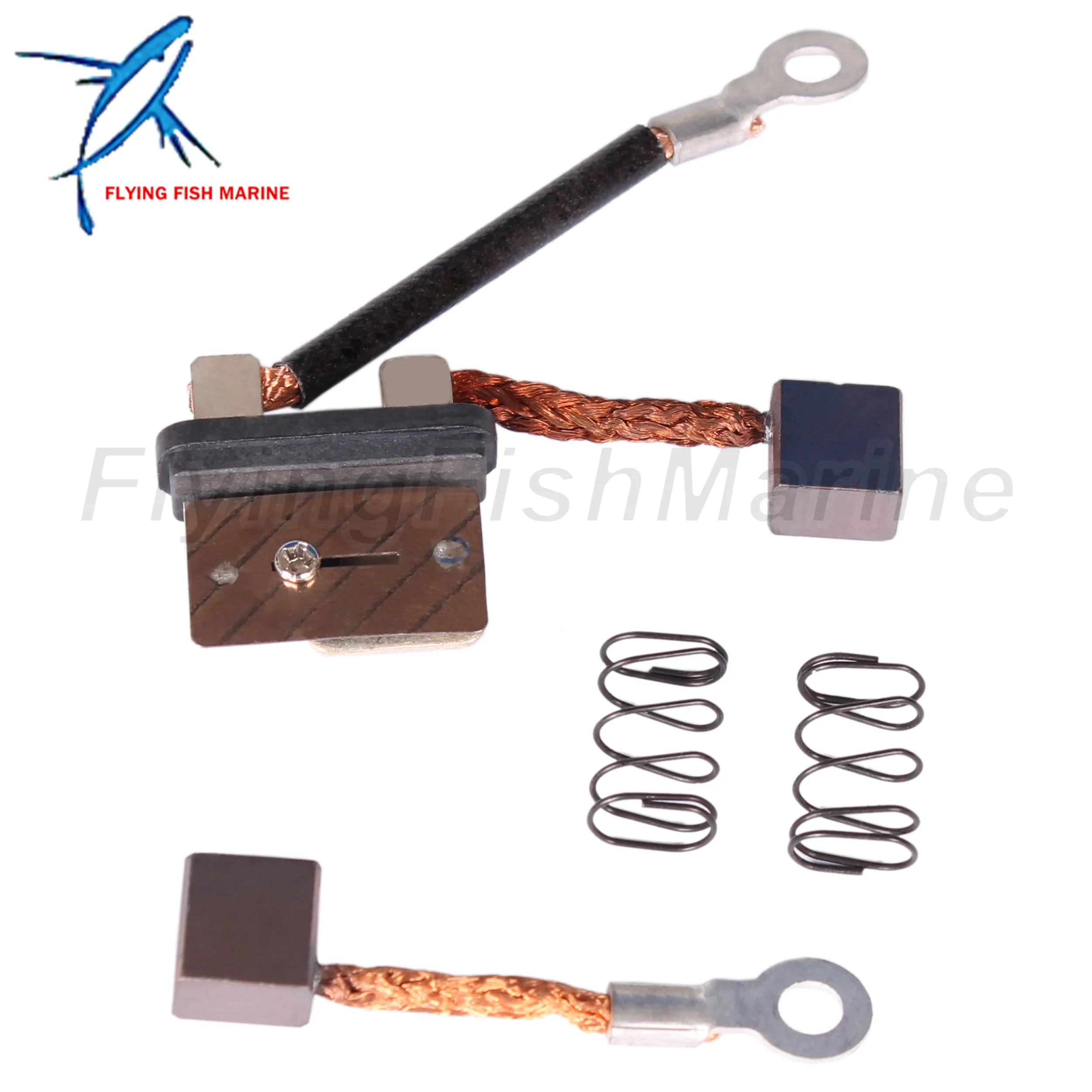 

Boat Engine 63P-82181-10 63P-43892-10 Trim Tilt Motor Carbon Brush Set with 62X-4386K-00 Spring for Yamaha 115HP 150HP