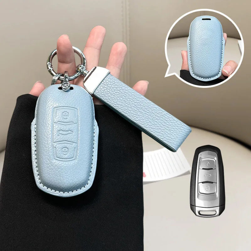For Geely Coolray X6 X7 Geometry C Emgrand Global Kulrey Hawk GX7 Okavango NL3 Galaxy E5 Sailing Edition Voyage Car Key Cover 5
