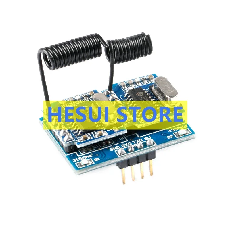 Dual frequency wireless decoding module RF radio frequency wireless remote control switch 315/433Mhz MCU RF34B