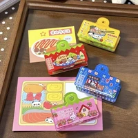 Japanese Cute Cartoon Planner Book Clips Acrylic Lovely Scrapbook Decor Clip School Stationery Supplies 3