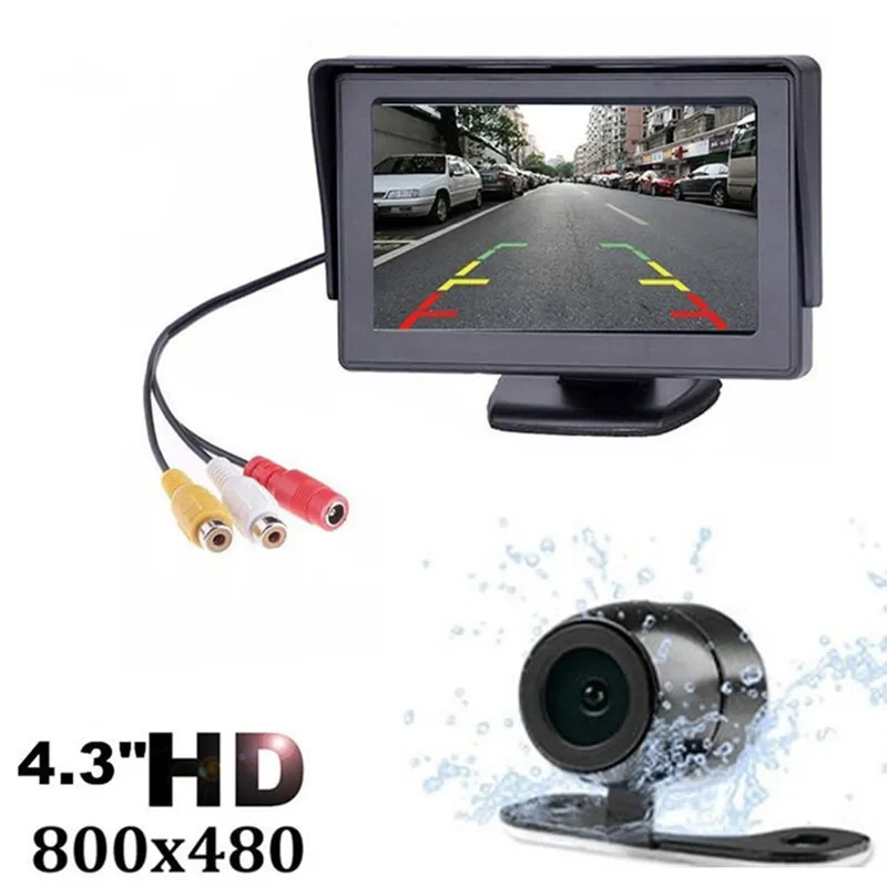 5 inch TFT LCD screen Car Monitor HD800*480 Reversing Parking Monitor with 2 video input,Rearview camera optional