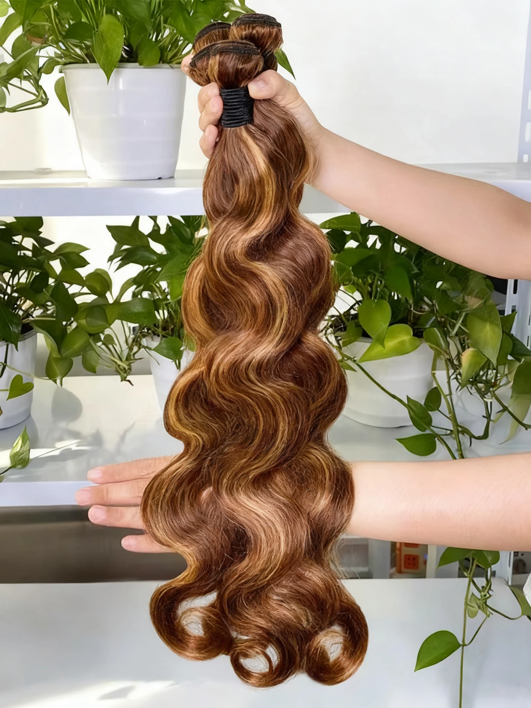 

# 4/27 объемные волны, пучки человеческих волос, 100% бразильские необработанные волосы Remy, цветные омбре, медовый блондин, пучок для женщин