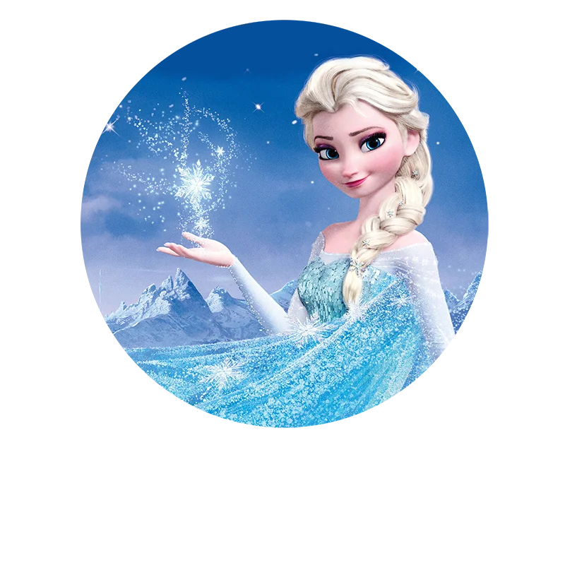 Disney Princess Frozen Party พื้นหลัง Decors รอบที่กำหนดเองฉากหลังเด็กวันเกิดงานแต่งงานตกแต่งแบนเนอร์