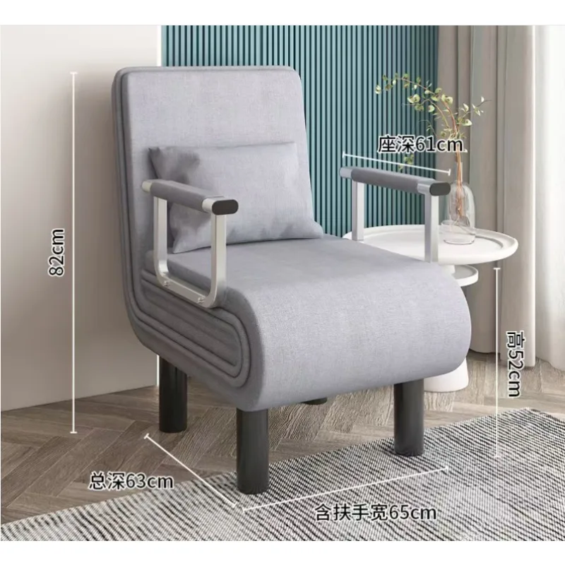 Stylish Portable Rollaway Bed Adjustable Single Bed with Wheels Metal Rollaway Bed Bedroom and Office