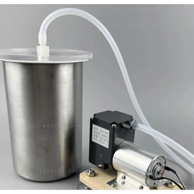 Electric Stainless Steel Vacuum Degassing Chamber - All-in-One Bubble Removal Pot with Clear Lid for Resin & Silicone