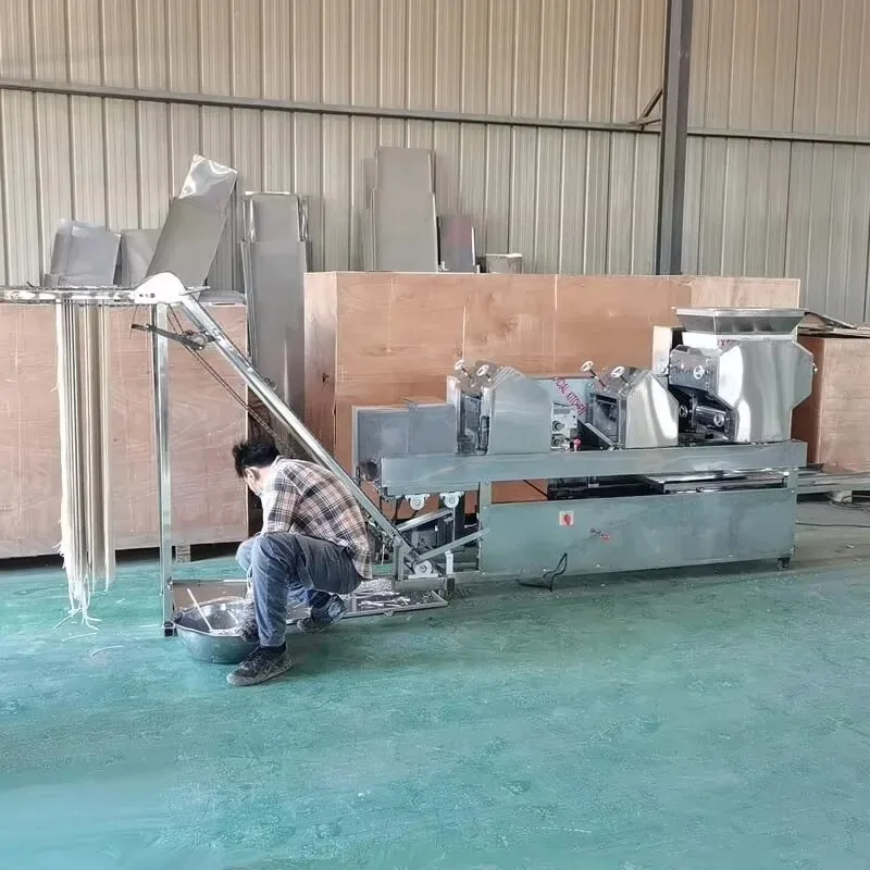 Multifunctional 3 in 1 Wonton Dumpling Dough Sheeter Noodle Machine Maker Dry Fresh Noodle Making Machine Commercial Automatic