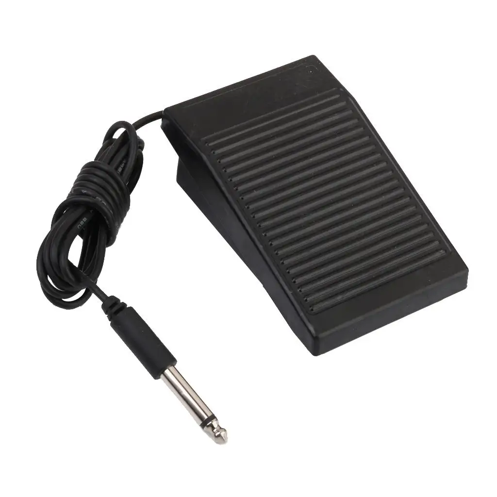 Tattoo Foot Pedal Switch Plastic Anti Slip Grooves Universal Phono Plug for Professional Tattooing