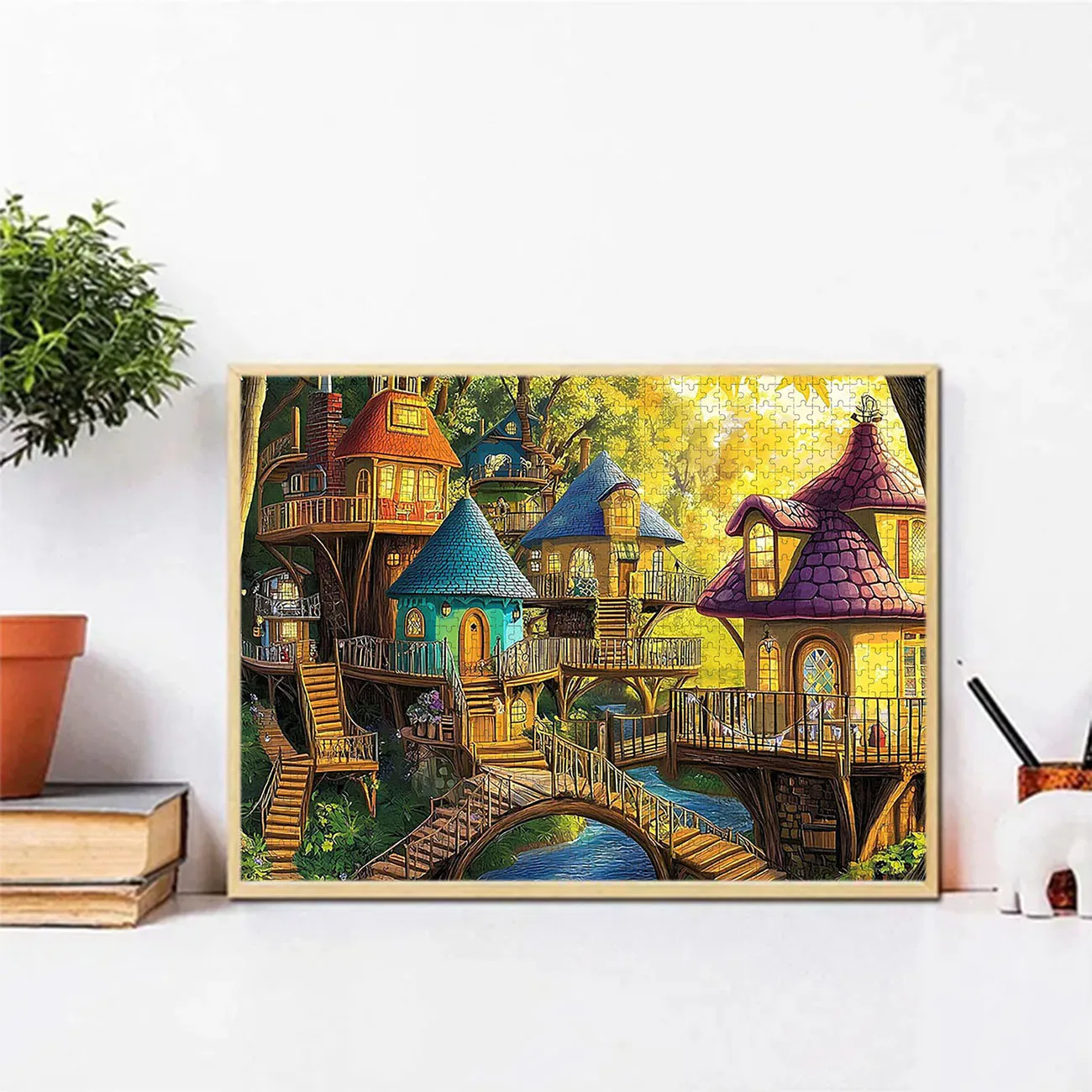 500/1000-piece Adult Puzzle - Premium Thick Cardboard, Challenging Large Jigsaw Assembly, Christmas/Festive Gift