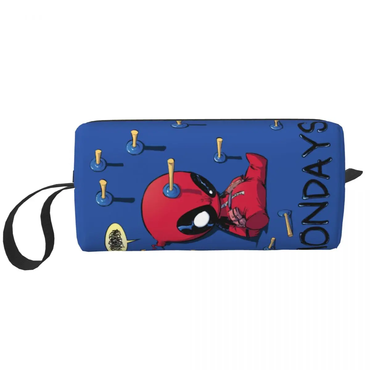 Custom Deadpool I Hate Mondays Cosmetic Bag Women Fashion Big Capacity Makeup Case Beauty Storage Toiletry Bags