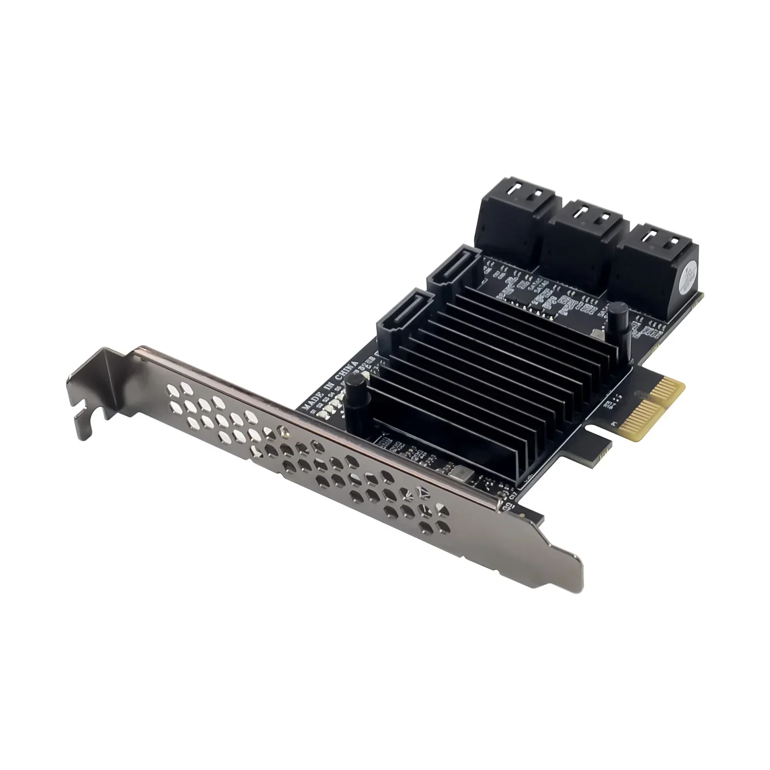 8 Port SATA 3 PCI Express Expansion Card PCI-E SATA Controller PCIE 1X to SATA3.0 6Gb Adapter Add On Cards Marvell  chip 9215