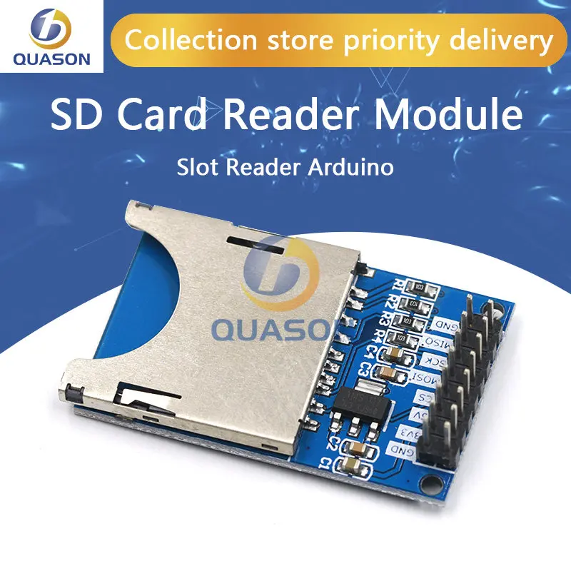 1PCS Hot Sale Reading and Writing Module SD Card Module Slot Socket Reader ARM MCU for arduino DIY Starter Kit