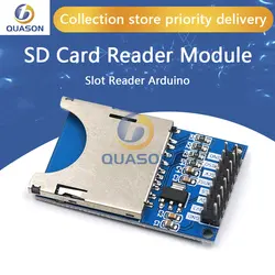 Módulo de lectura y escritura para arduino, módulo de tarjeta SD, ranura, lector de enchufe, brazo MCU, Kit de iniciación DIY, gran oferta, 1 ud.