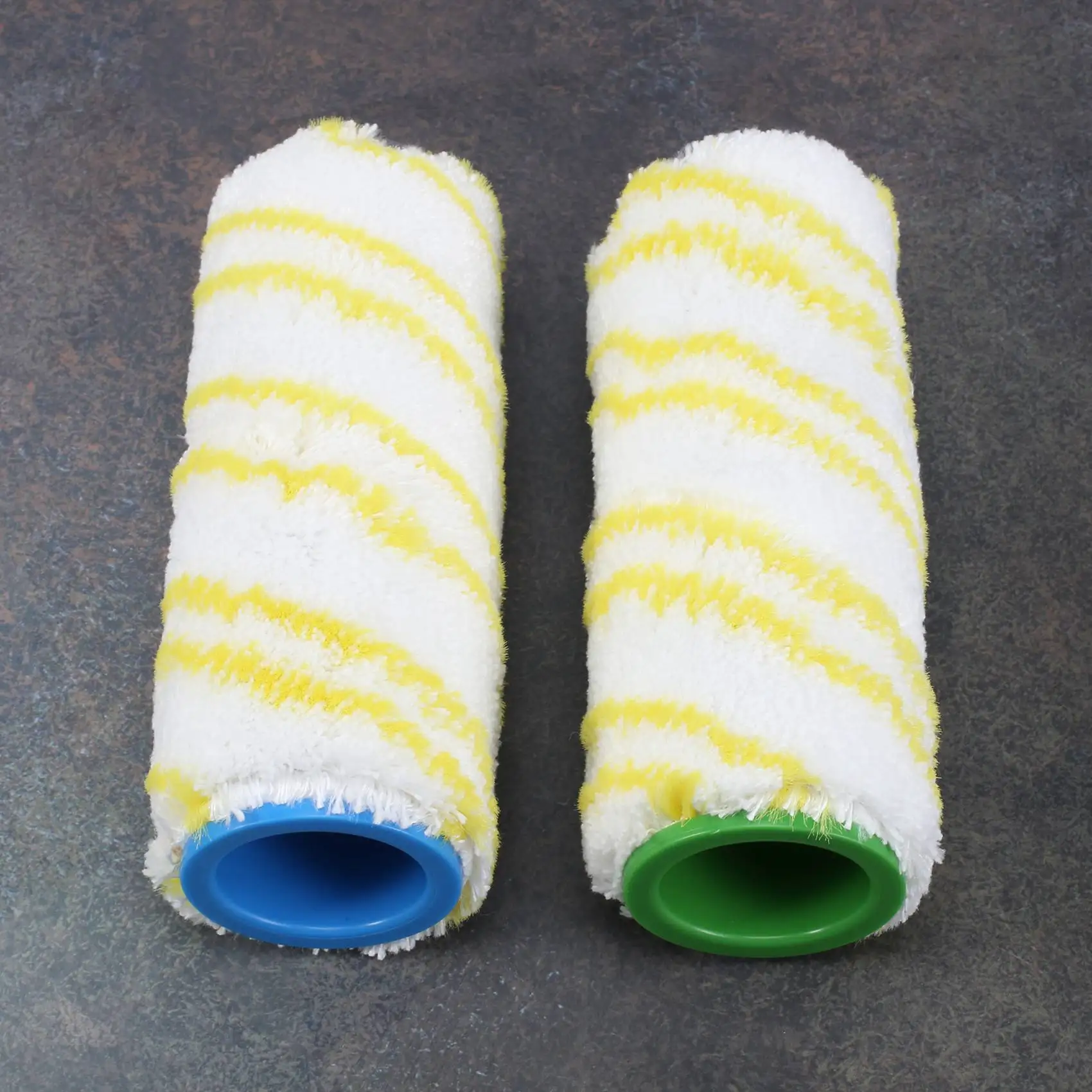 مجموعة بكرات ABXHH مكونة من 4 قطع لبكرات بديلة لمنظف الأرضيات الكهربائية Karcher FC5 FC7 FC3 FC3D 2.055-006.0 أصفر