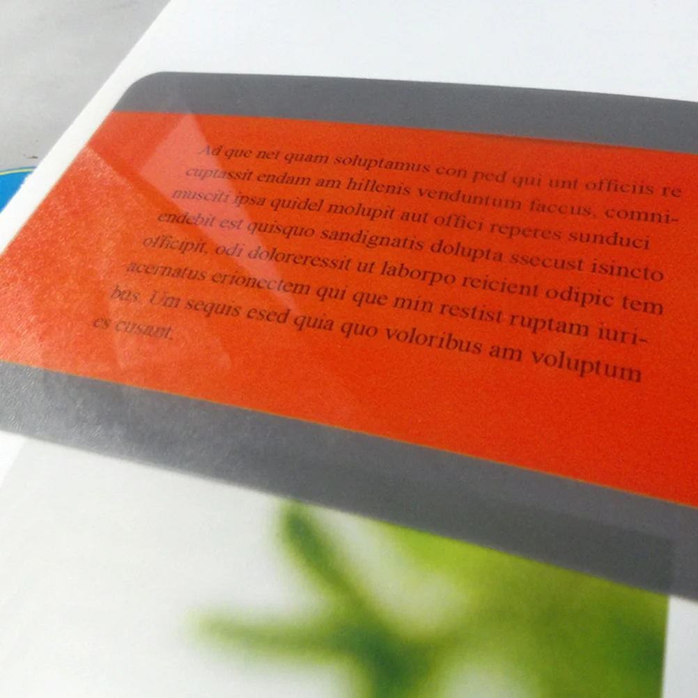 6Pcs PVC Bookmarks Transparent Waterproof Creative Bookmark for Decor Premium Material Book Accessory Large Size Elegant Design