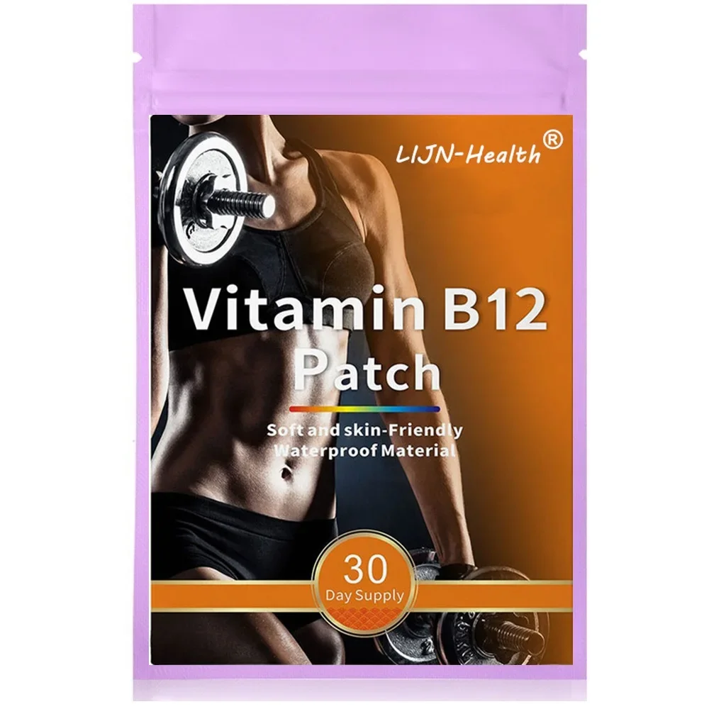 

Energy Boost Transdermal Self Adhesive Vitamin B12 Patches 30 Patches One Month Supply