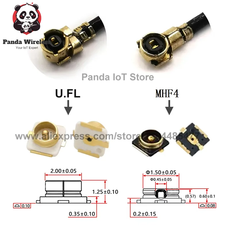 2pcs 5CM-100CM RG178 1.13 0.81 Adapter cable SMA to U.FL Pigtail Jumper RP SMA Female for Wifi Router AntennaCable Antenna Exte