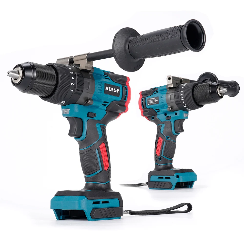 Hormy 150N. m Brushless Electric Impact Drill 18V High Torque 3In1 Charging Screwdriver 25 Speed Torque Adjustment Hammer Drill