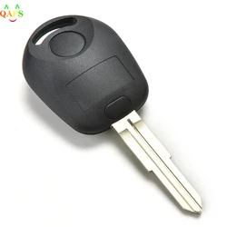 Remote Key Shell With Logo For Ssangyong Actyon Kyron Rexton Uncut Blade Key Fob Cover Case Replacement 2 Buttons