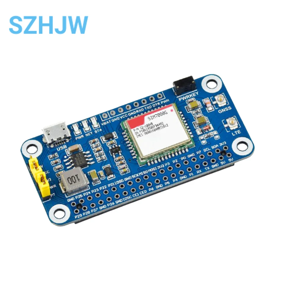 Raspberry PI NB-IoT/Cat-M(eMTC)/GNSS Expansion Board SIM7080G Module Global Pass