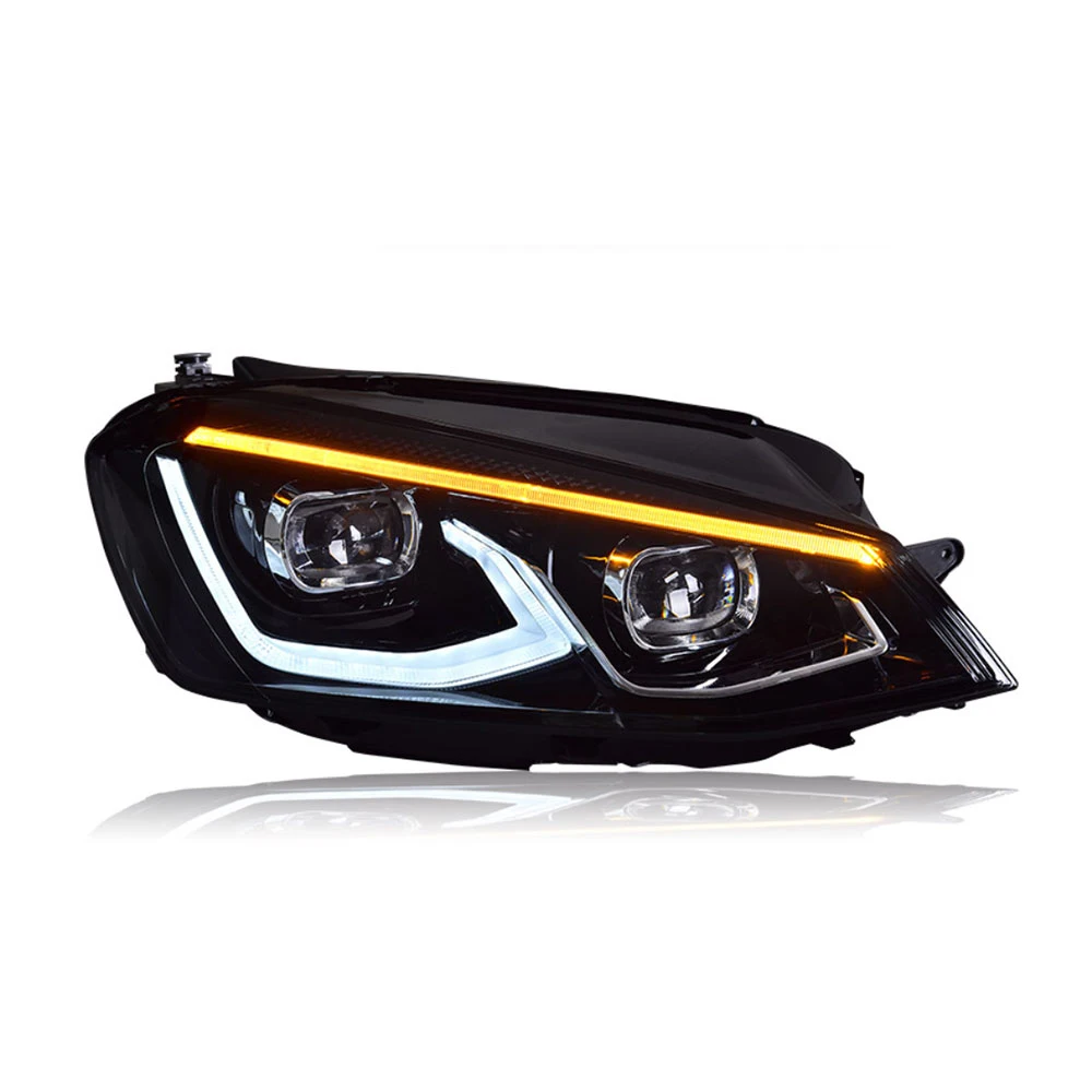 For VW Golf 7 MK7 2013-2017 Car Front Lamp Accessories LED Headlight Golf 8 Assembly with Double Lens Design Condition