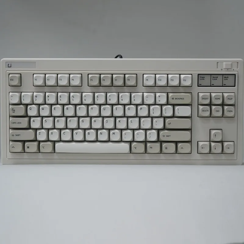 Retro style keycaps MA high PBT material, small complete set, opaque classic color highball caps for mechanical keyboards