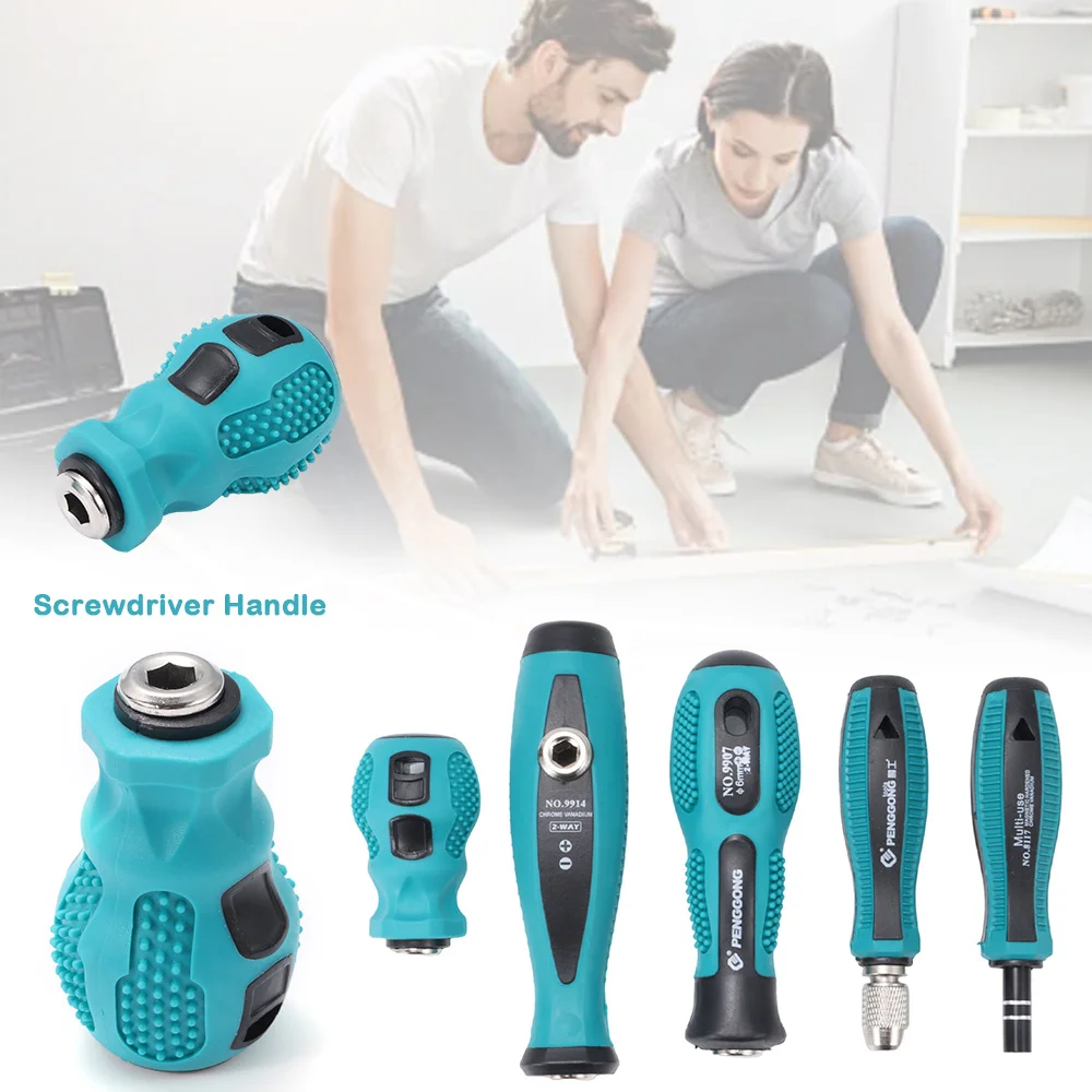 1Pcs Adapter For Screwdriver Bit Screwdriver Handle 5mm Round 6.35mm 4mm Hex Screw Driver Bits Holder Multipurpose Magnetlc Rod