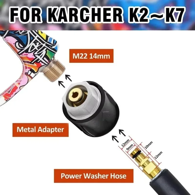 

Новинка для Parkside Karcher Nilfisk Bosch Lavor Elitech, водяной пистолет для чистки автомобиля Mach ROUE 1/4 Quick Connection Snowflake Foam Cannon
