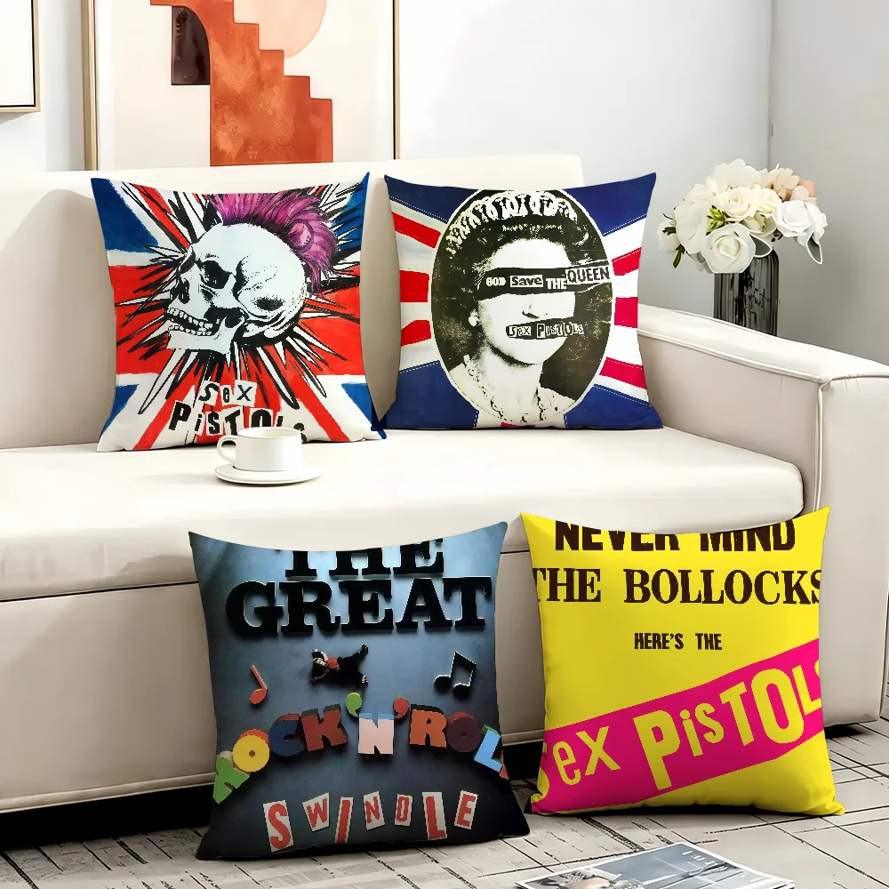 Band cushion cover Anti-dustmite Sofa Cushion Decorative Office Cover Lounge Area Indoor & Outdoor Use S-Sex P-Pistols