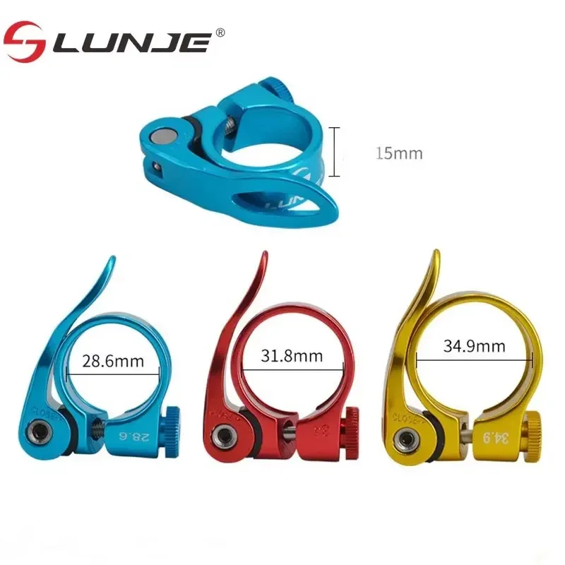 دراجة Seatpost المشابك الإفراج السريع 28.6 مللي متر 31.8 مللي متر 34.9 مللي متر سبائك الألومنيوم الطريق الجبلية دراجة الدراجات اكسسوارات