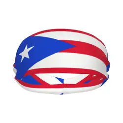 Sports Sweatband Breathable Headband Sweat Hair Head Band Puerto Rico Flag Yoga Headband