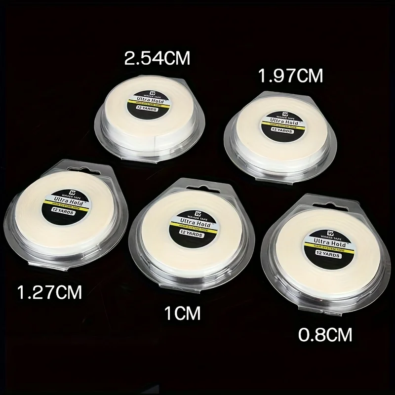 

12 Yards Ultra Hold Wig Double Sided AdhesiveTape with box For Hair Extension /Toupee/ Lace Wig Hair Adhesive Tape 0.8/1/1.2/2cm