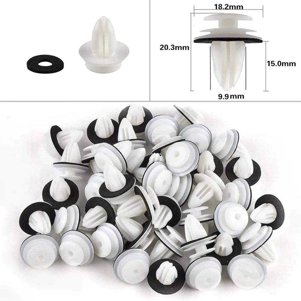 

100pc Auto Fastener Clips Car Retainingggg Door Panel Clips Bumper Clips Interior Fender Screw Rivet Car Accessories