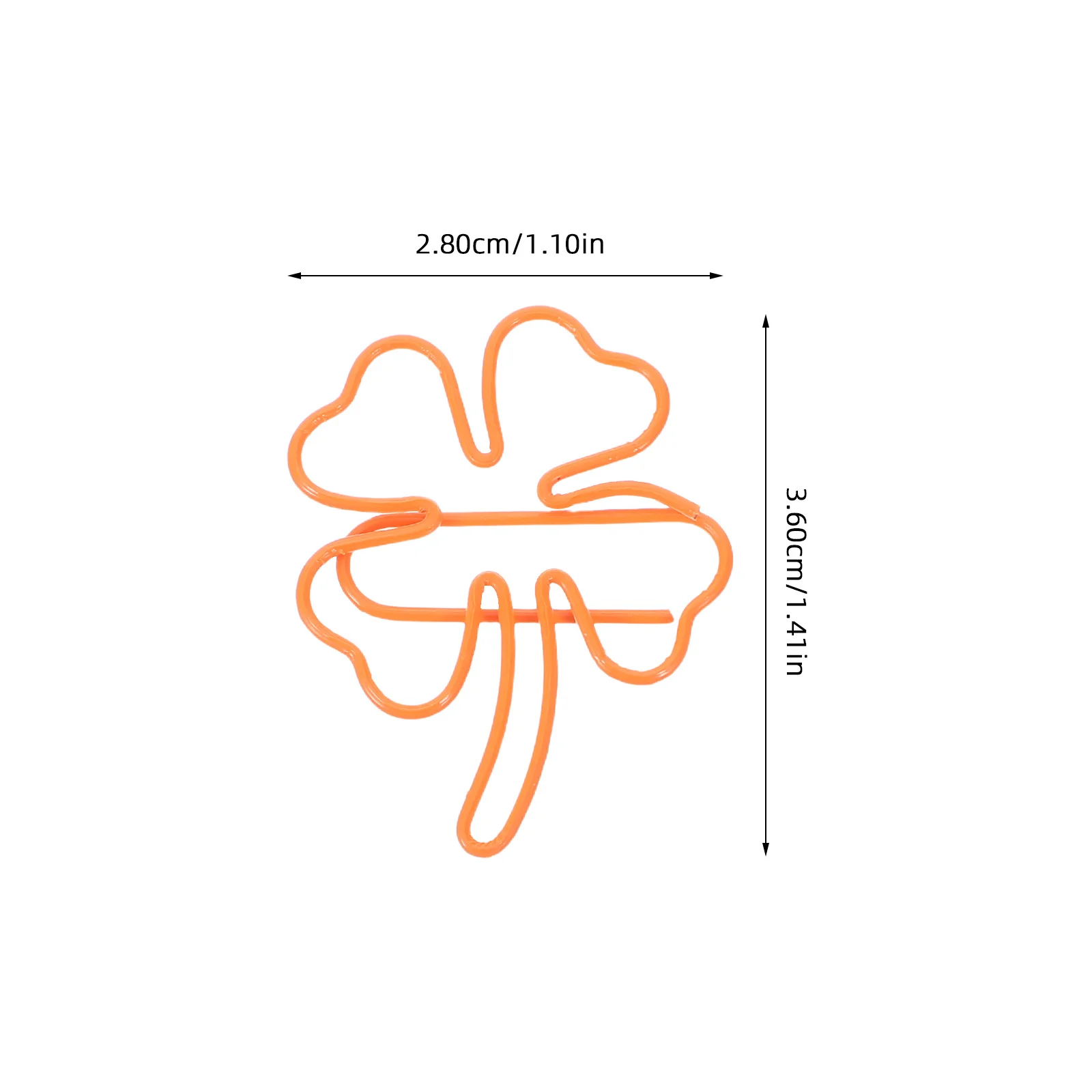 50pcs Shamrock Shaped Paper Cute Metal Document Clips For Notes Photos Business Cards School Office Supplies Bookmark Stationery